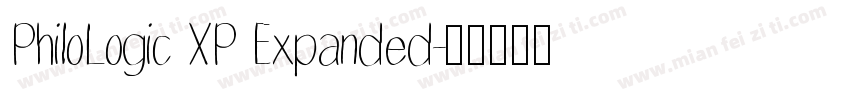 PhiloLogic XP Expanded字体转换